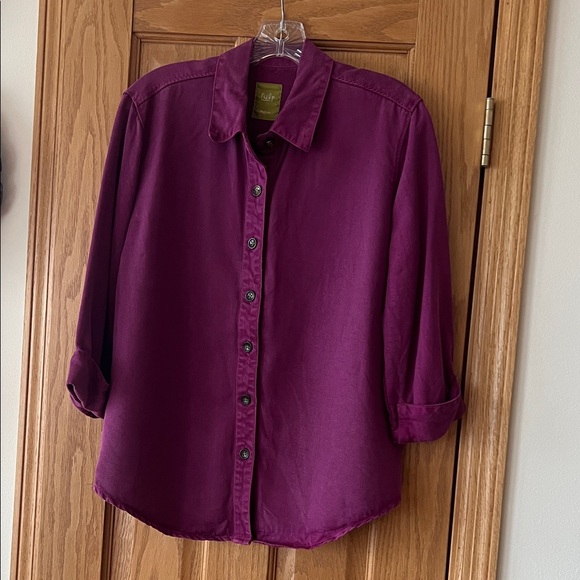 Pulp Tops - Pulp Purple Button Down Blouse